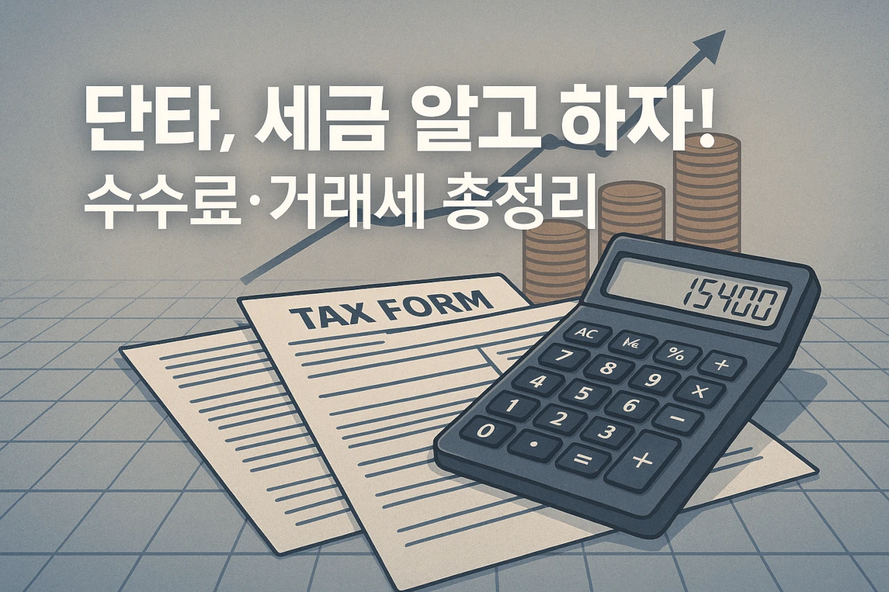 단타매매 세금과 수수료