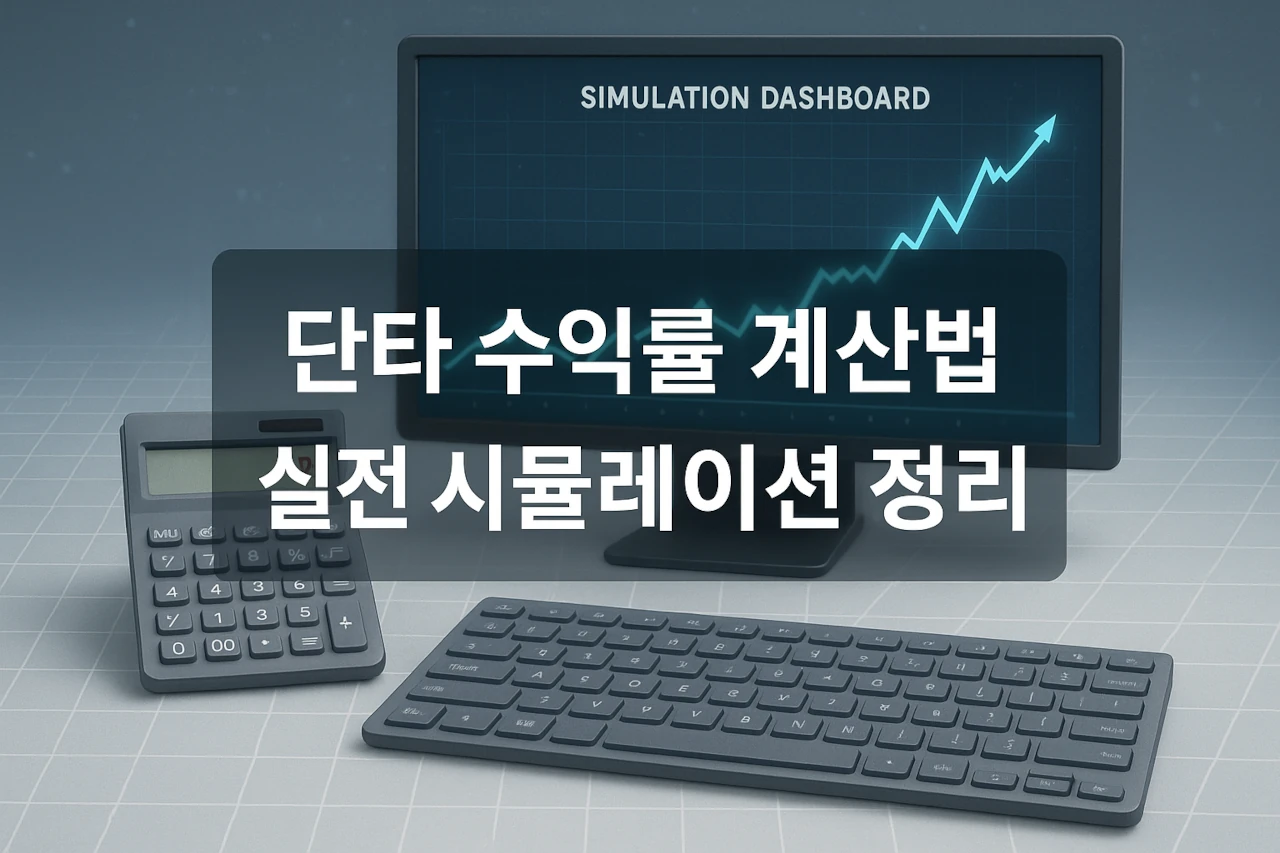 단타 수익률 계산 실전 시뮬례이션